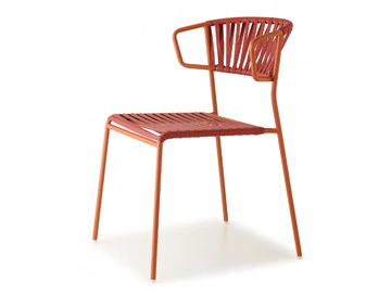 LISA CLUB - Outdoor chair in steel and woven PVC wires by SCAB DESIGN - view 2